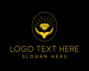 Luxury Diamond Hand Logo