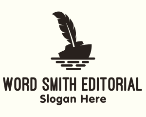 Editorial - Boat Ship Writer logo design