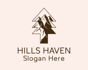 Mountain Tree Outdoor  logo design