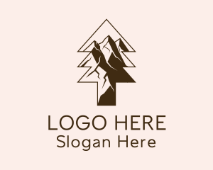 Eco Friendly - Mountain Tree Outdoor logo design