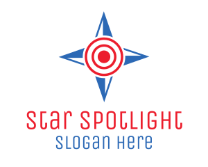 Star Compass Target logo design