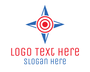 Dart - Star Compass Target logo design