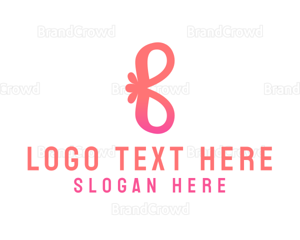 Stylish Flower Letter B Logo