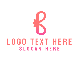 Alphabet - Stylish Flower Letter B logo design