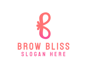 Stylish Flower Letter B logo design