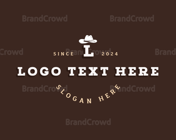 Western Cowboy Hat Logo