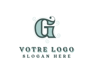 Boutique - Feminine Swirl Wedding Planner Letter G logo design