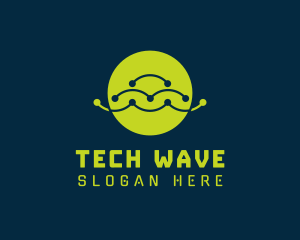 Wave Tech Network logo design