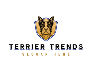 Boston Terrier Dog logo design