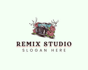 Camera Flower Studio logo design