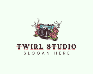 Camera Flower Studio logo design