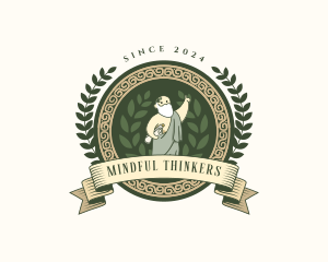 Philosophy - Greek Philosopher Historian logo design