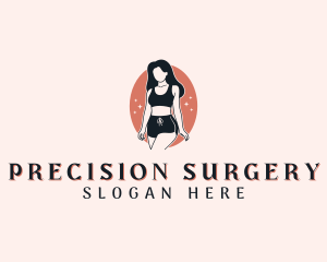 Woman Sexy Lingerie logo design