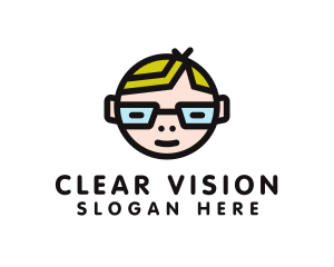Glasses - Glasses Nerd Kid logo design