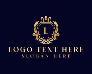 Luxury - Florist Crown Crest logo design
