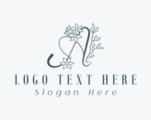 Salon - Florist Letter A logo design