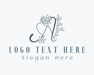 Stylist - Florist Letter A logo design