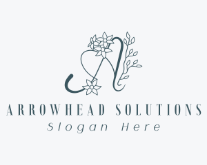 Florist Letter A logo design