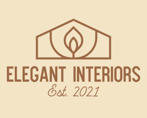 Brown House Candle logo design