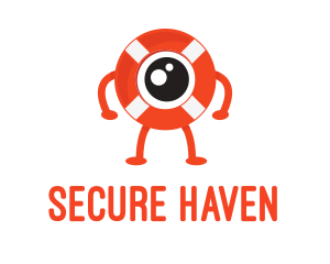 Safe - Eye Lifebuoy Safety logo design