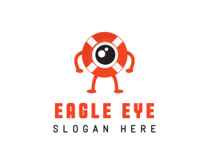 Eye Lifebuoy Safety logo design