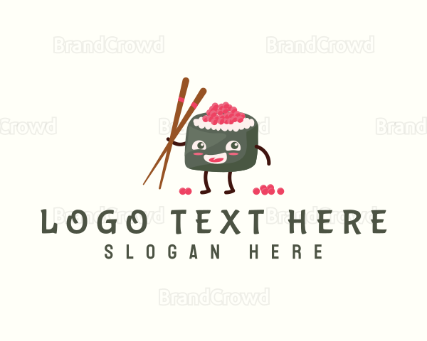 Oriental Food Sushi Logo