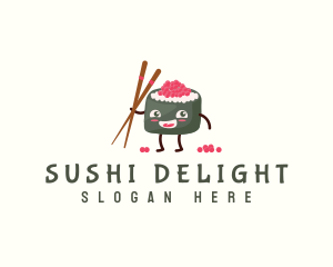Sushi - Oriental Food Sushi logo design