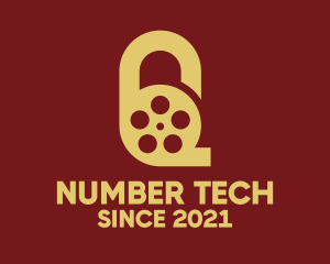 Number - Cinema Reel Number 6 logo design