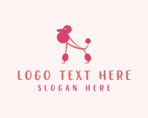 Dog Poodle Grooming logo design