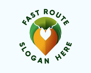 Route - Avian Bird Locator logo design