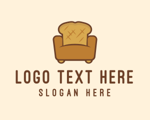 Food - Loaf Bread Sofa logo design