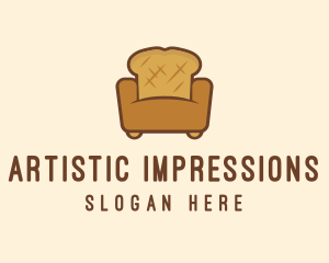 Loaf Bread Sofa logo design