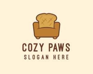 Loaf Bread Sofa logo design