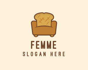 Loaf Bread Sofa logo design