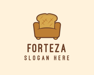 Loaf Bread Sofa logo design