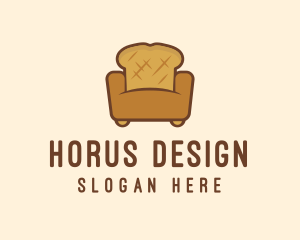 Loaf Bread Sofa logo design