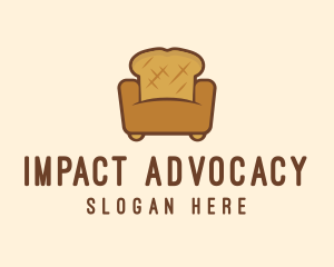 Loaf Bread Sofa logo design