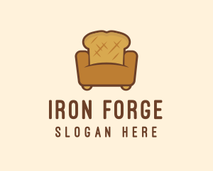 Loaf Bread Sofa logo design