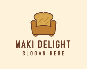 Loaf Bread Sofa logo design