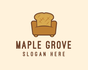 Loaf Bread Sofa logo design