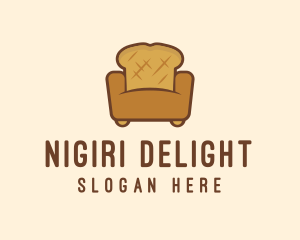 Loaf Bread Sofa logo design