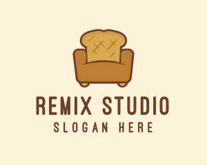 Loaf Bread Sofa logo design