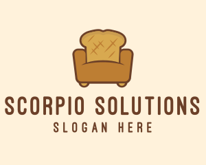 Loaf Bread Sofa logo design