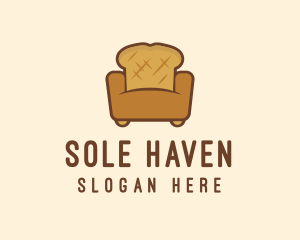 Loaf Bread Sofa logo design