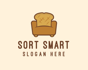 Loaf Bread Sofa logo design