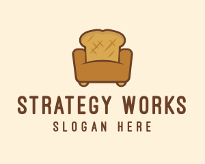 Loaf Bread Sofa logo design