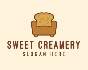 Loaf Bread Sofa logo design