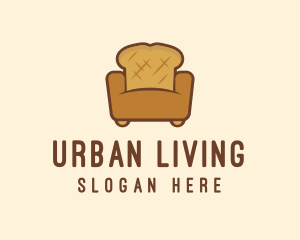 Loaf Bread Sofa logo design