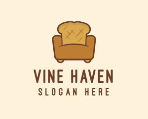 Loaf Bread Sofa logo design