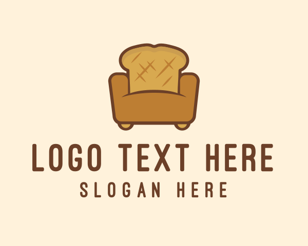 Bread - Loaf Bread Sofa logo design